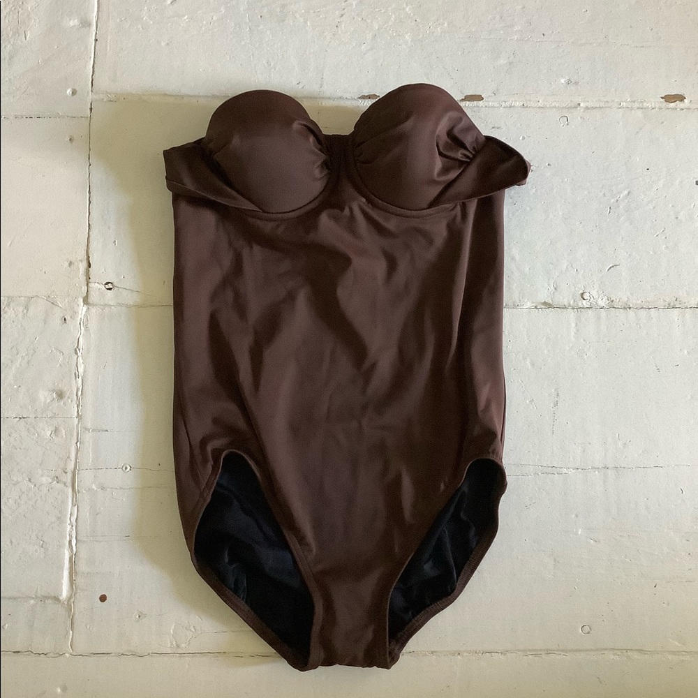 Lands end new size 4 bandeau swimsuit